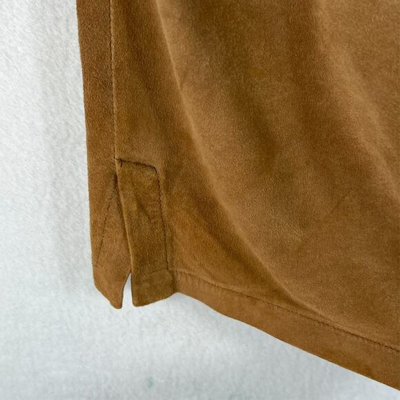 Del Mare 1911 Men's Size 48 Brown Long 100% Leather Coat Made in Italy - Picture 5 of 15